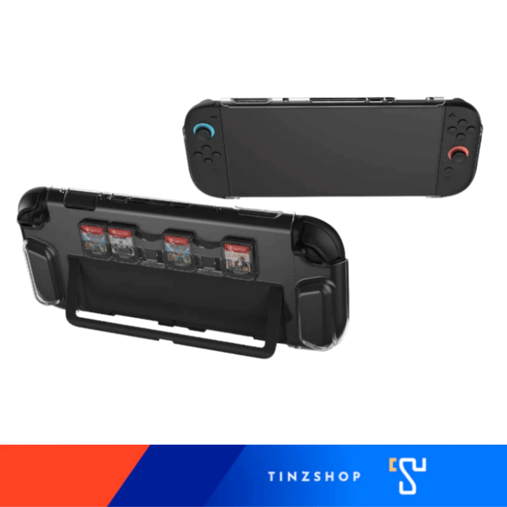 เคสใสกันรอย NINTENDO SWITCH 2 DOBE TNS-3155 พร้อมช่องเก็บตลับเกม 6 ช่อง